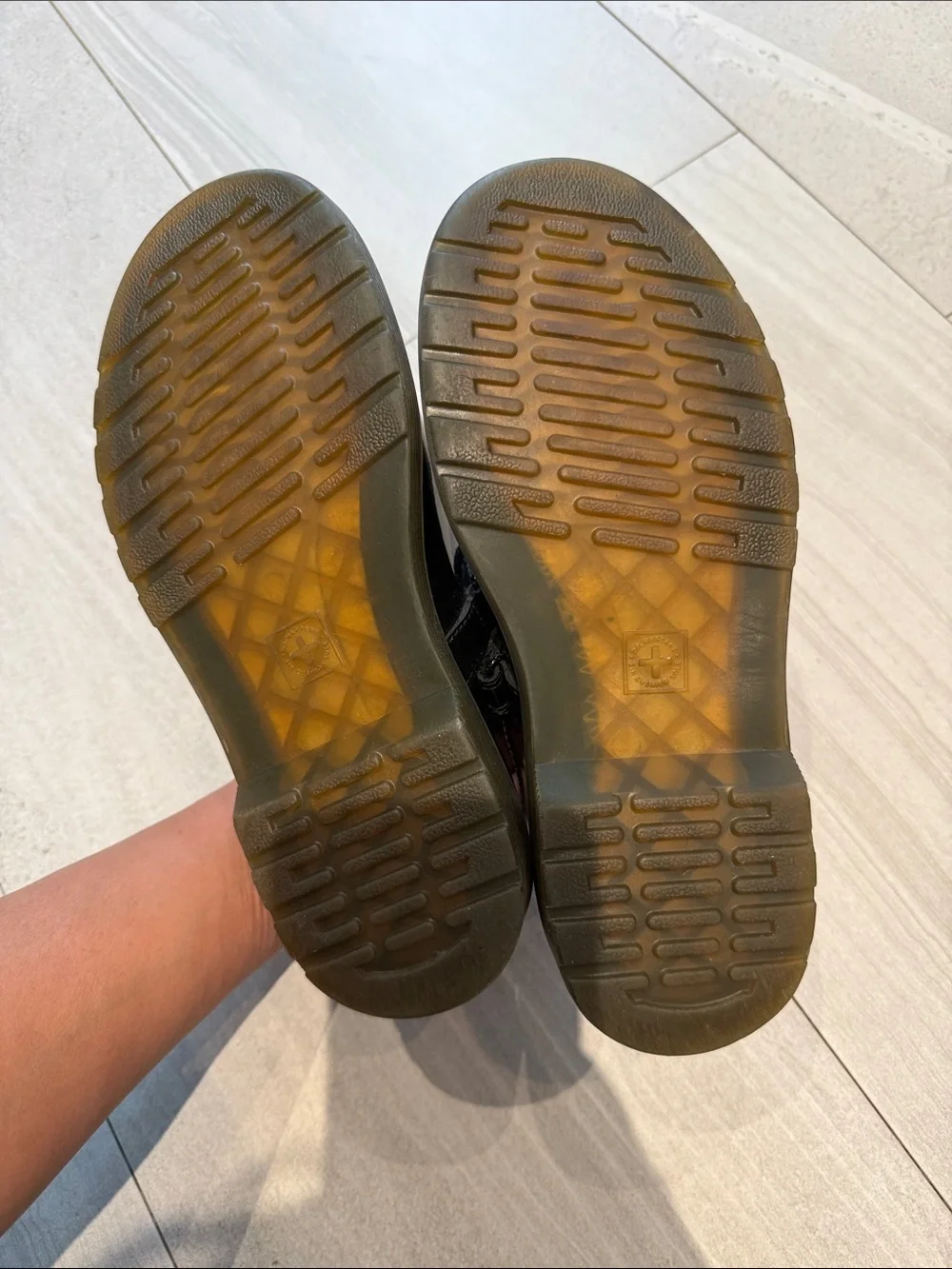Dr. Martens Black Patent Mary Jane Kids Shoes